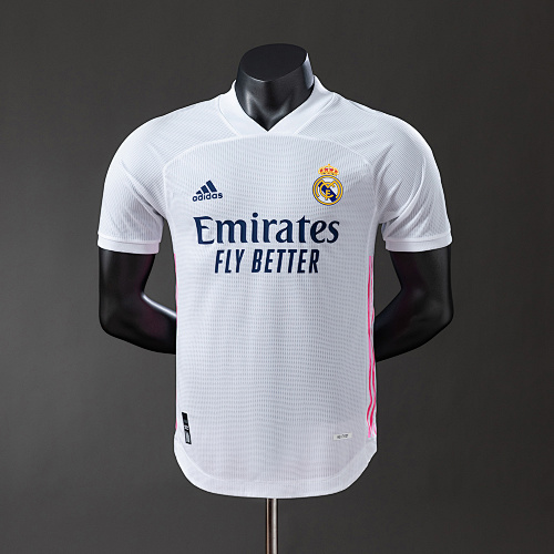 Real Madrid 20/21 Versão jogador Retrô Titular Camisa S-3XL