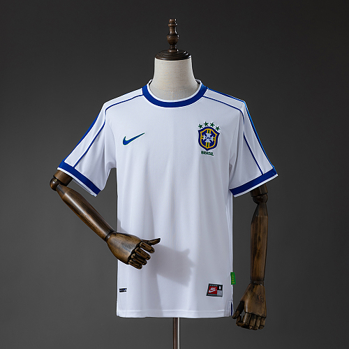 Brazil 1998 Visitante Retrô Camisa S-XXL