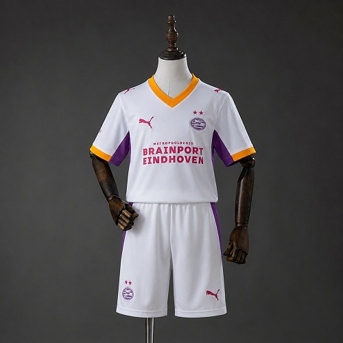 PSV Eindhoven 26/27 Visitante Kids kit Tamanho 16-28