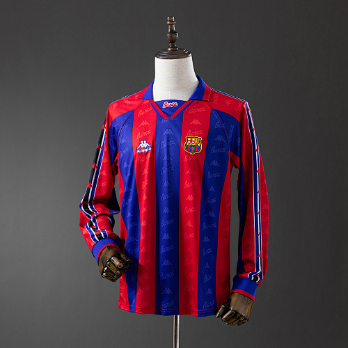 Retrô Manga longa Barcelona 96/97 Titular S-XXL