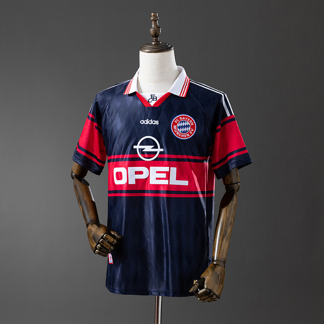 Bayern Munich 1997/98 Visitante Retrô Camisa S-XXL, foto 1