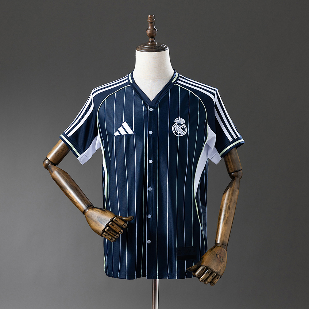 Real Madrid 25/26 Baseball - Navy Blue Camisa S-4XL, foto 1