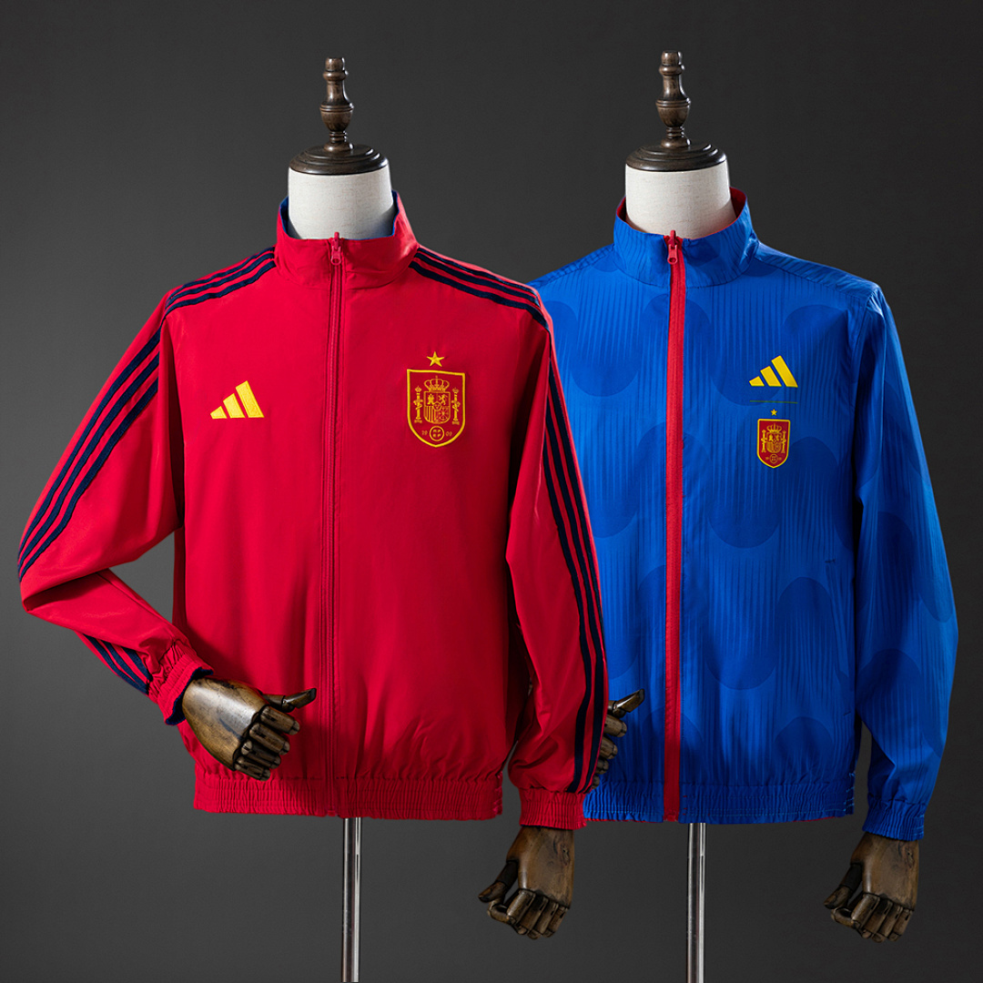 Spain 2026 Reversible Jacket Windbreaker - Red & Blue S-3XL, foto 1