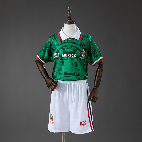 Mexico 1998 Titular Retrô Kit infantil Tamanho 16-28