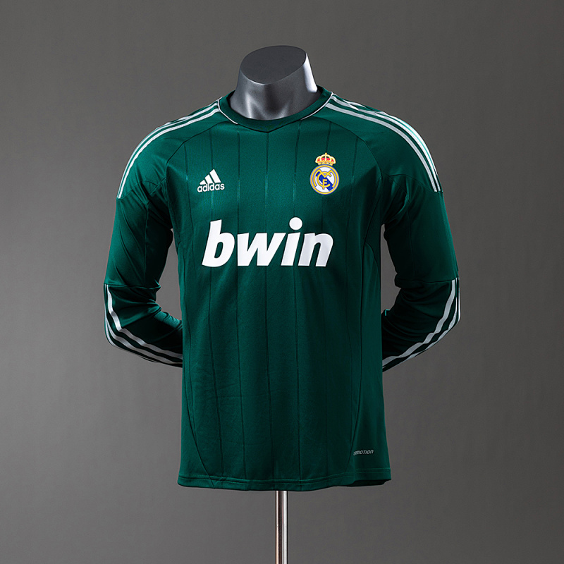 Real Madrid 12/13 Terceira Manga longa Versão jogador Retrô Camisa S-3XL