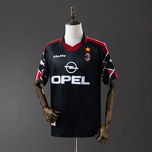 AC Milan 97/98 Second Visitante (Edição especial) Retrô Camisa