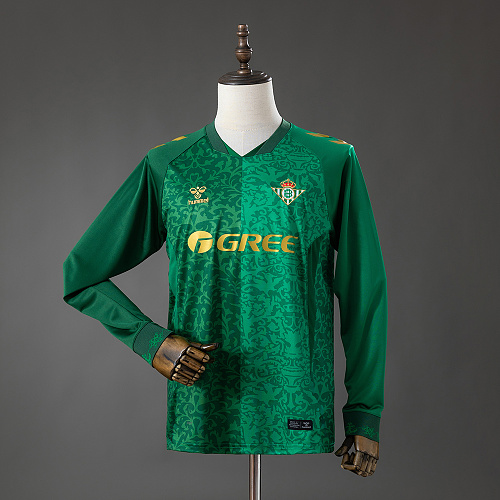 Real Betis Manga longa version 26/27 Visitante Camisa S-4XL