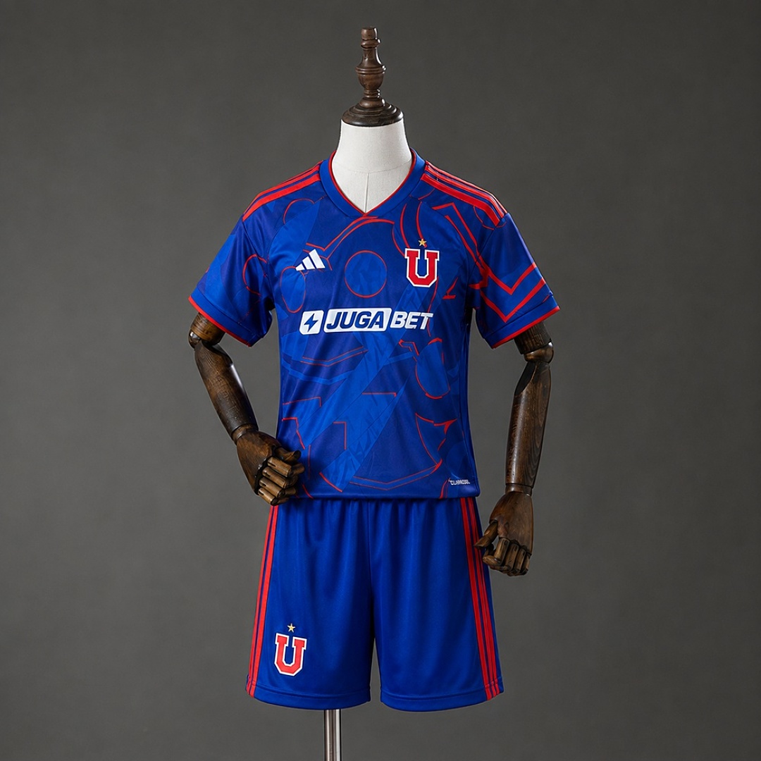 Universidad de Chile 26/27 Titular Kids kit Tamanho 16-28, foto 1
