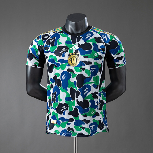 BAPE Collaboration Versão jogador Camisa S-XXL