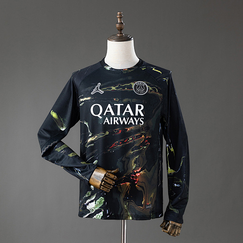 PSG 25/26 Night Edition Manga longa Camisa S-4XL