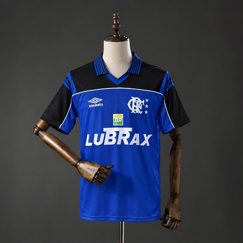 Flamengo 1999 Blue Goleiro Uniform Retrô Camisa S-XXL