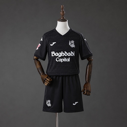 Real Sociedad 26/27 Visitante Kids Kit Tamanho 16-28