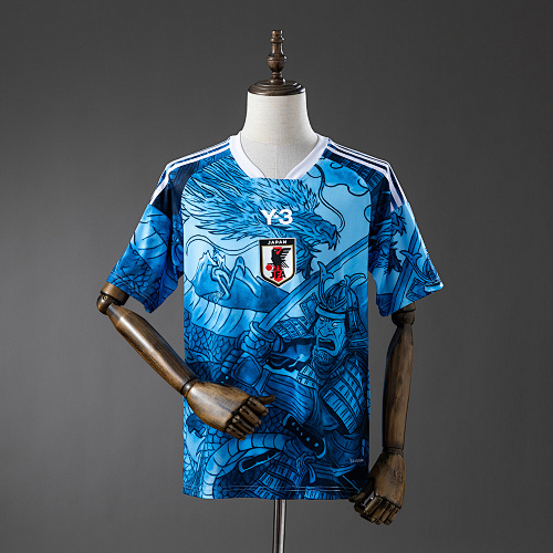 Japan 25/26 Samurai and Blue Dragon Pattern Camisa S-XXL