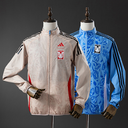 Tigres Reversible Jacket Windbreaker - Beige & Blue S-XXL