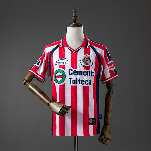 Chivas de Guadalajara 99/00 Titular Retrô Camisa S-XXL