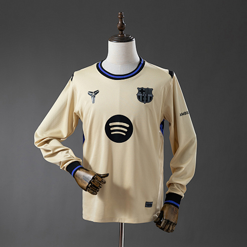 Barcelona 25/26 Visitante Manga longa Camisa S-4XL