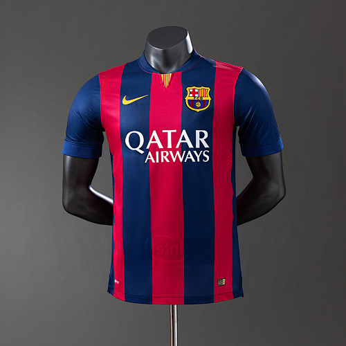 Barcelona 14/15 Titular Versão jogador Retrô Camisa S-3XL