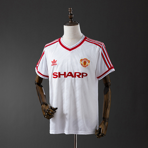 M-U 1986/88 Visitante Retrô Camisa S-XXL