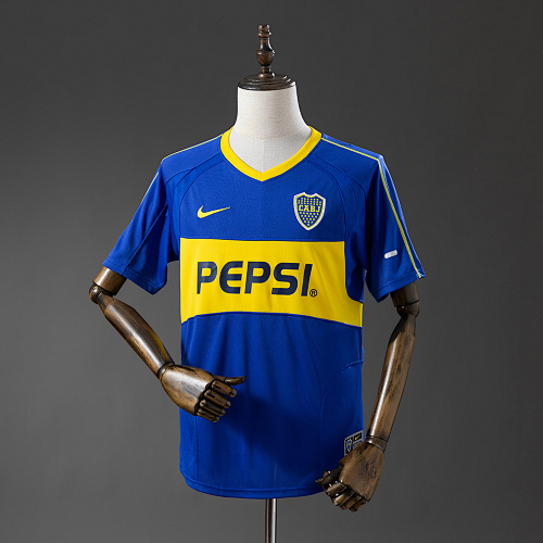 Boca Juniors 03/04 Titular Retrô Camisa S-XXL