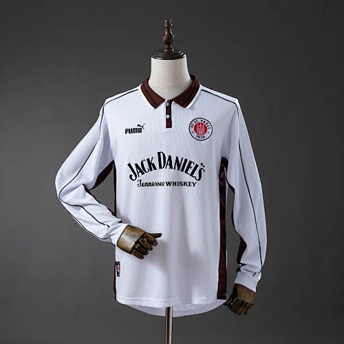 St. Pauli 99/00 Titular Manga longa Retrô Camisa S-XXL