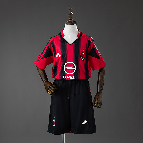 AC Milan 04/05 Titular Retrô Kit infantil Tamanho 16-28