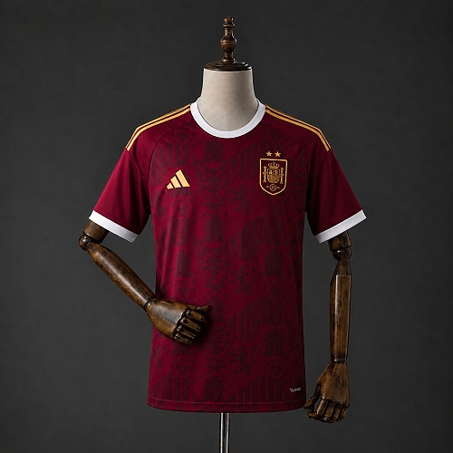 Spain 2026 Burgundy Champion Commemorative Camisa S-4XL