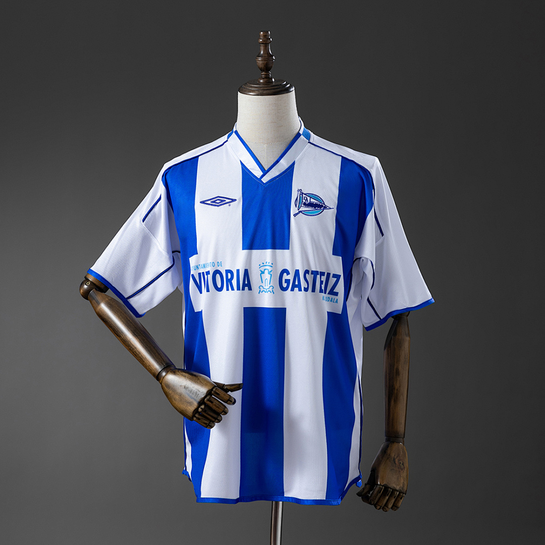 Deportivo Alavés 03/04 Titular Retrô Camisa S-XXL, foto 1