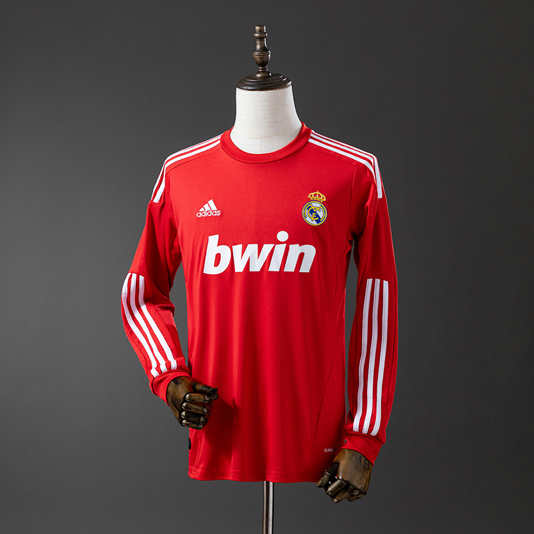 Retrô Manga longa Real Madrid 11/12 Terceira S-XXL, foto 1