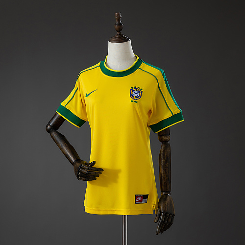 Brazil 1998 Titular Feminina Retrô Camisa S-XXL