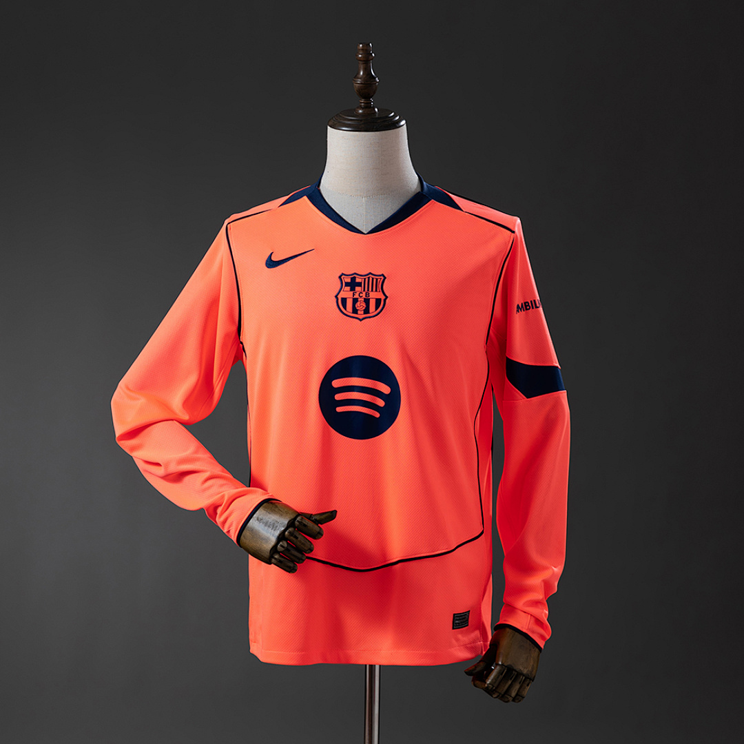 Barcelona 25/26 Terceira Manga longa Camisa S-4XL, foto 1