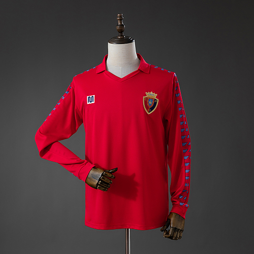 Osasuna 1983 Titular Retrô Manga longa Camisa S-XXL