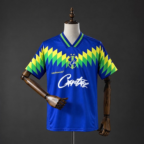Brazil 1995 Visitante Corteiz Retrô Camisa S-XXL