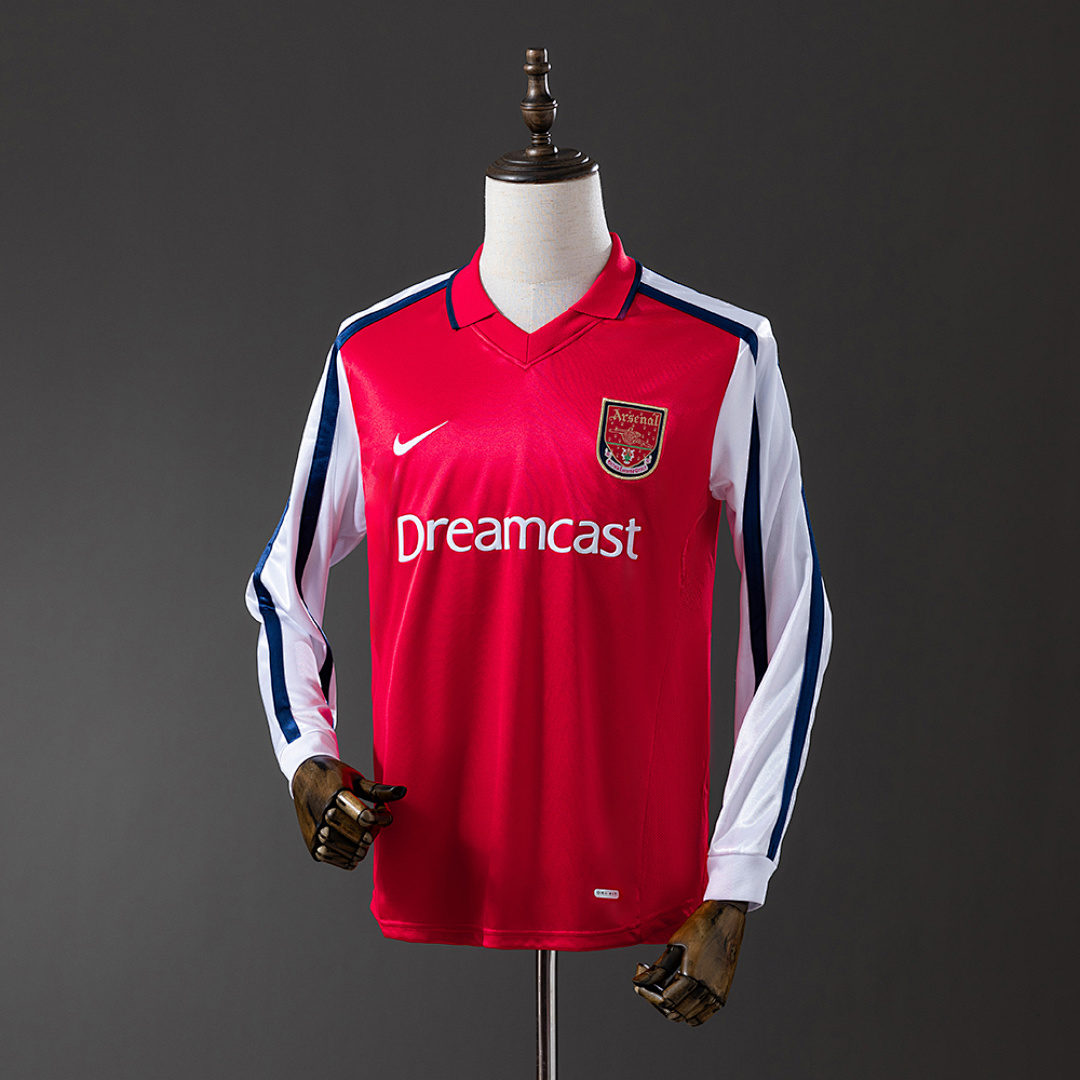 Arsenal 01/02 Titular Manga longa Retrô Camisa S-XXL, foto 1
