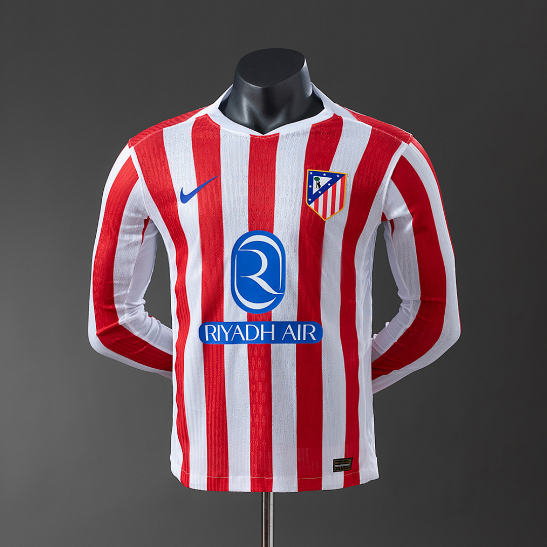 25/26 Player Manga longa Atletico Madrid Titular Camisa S-3XL, foto 1