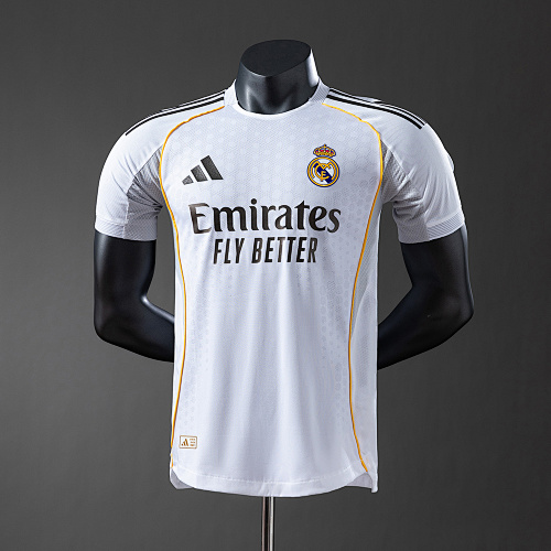 Real Madrid 25/26 Versão jogador Titular Camisa S-4XL