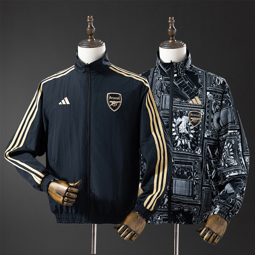 Arsenal Reversible Jacket Windbreaker - Black S-XXL, foto 1