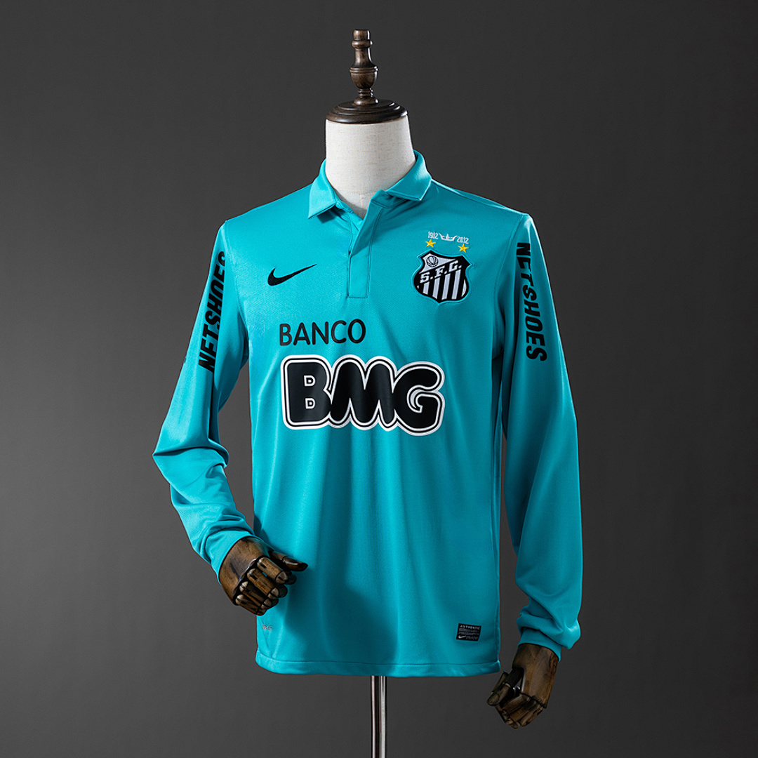 Santos 12/13 Second Visitante Retrô Manga longa Camisa S-XXL, foto 1