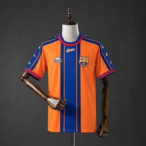 Barcelona 1997 Visitante Retrô Camisa S-XXL