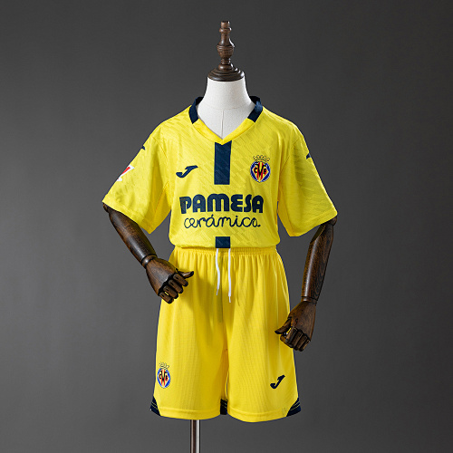 Villarreal 25/26 Titular Kit infantil Tamanho 16-28