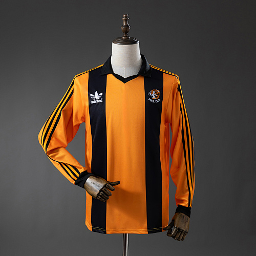 Hull City 81/82 Titular Manga longa Retrô Camisa S-XXL