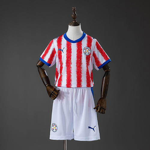 Paraguay 2026 Titular Kit infantil Tamanho 16-28