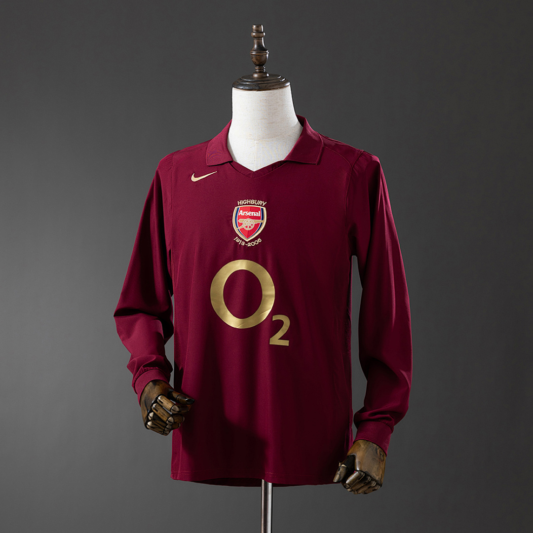 Retrô Manga longa 05/06 Arsenal Titular S-XXL, foto 1
