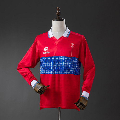 Universidad Catolica 1996 Visitante Retrô Camisa Manga longa S-XXL