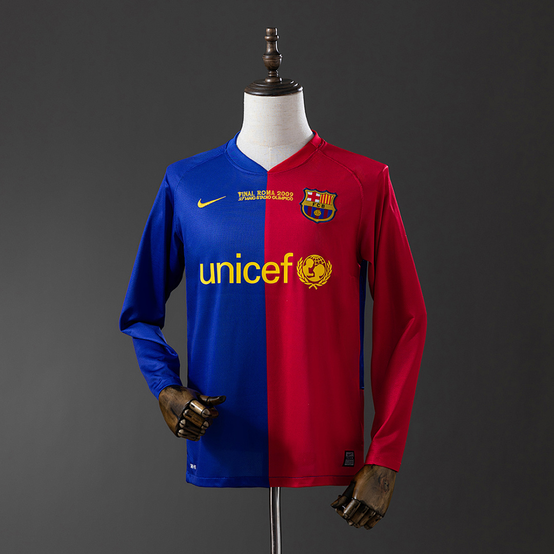Retrô long sleeves Barcelona 08/09 Champions League Titular S-XXL, foto 1