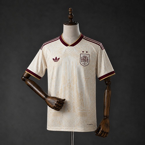 Spain 2026 White Champion Commemorative Camisa S-4XL