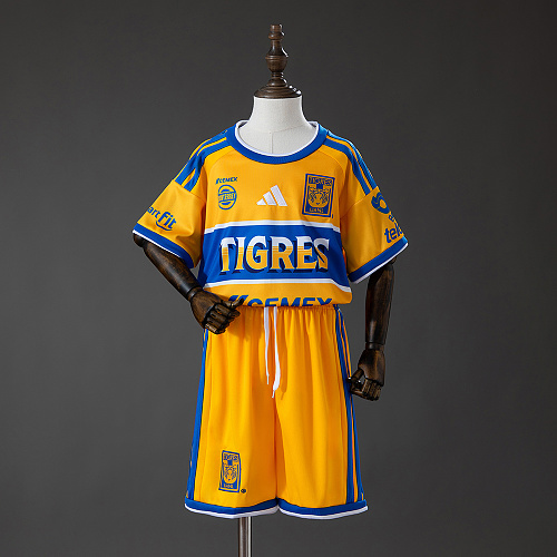 Tigres UANL 26/27 Titular Kit infantil Tamanho 16-28