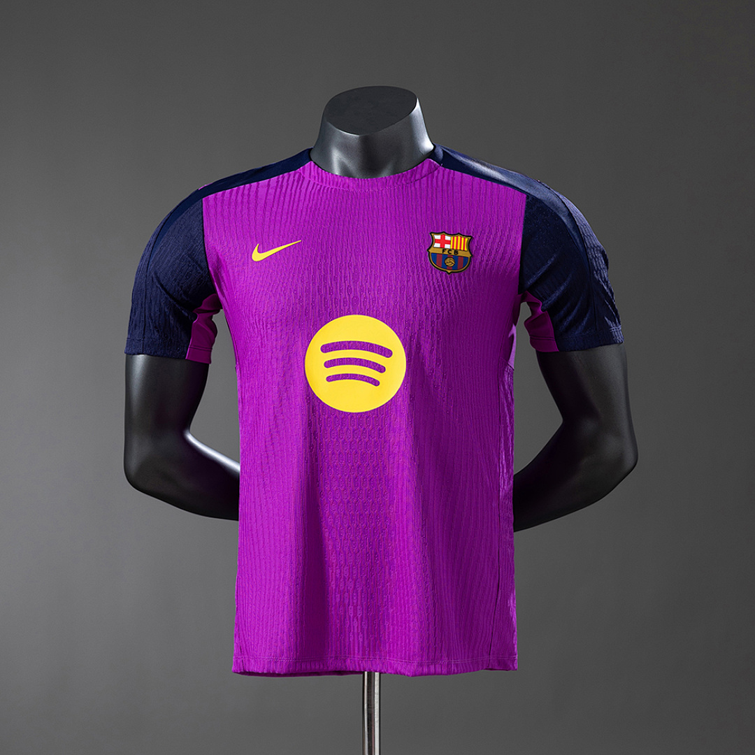 Barcelona 25/26 Pre-match training Versão jogador-Purple Camisa S-3XL, foto 1