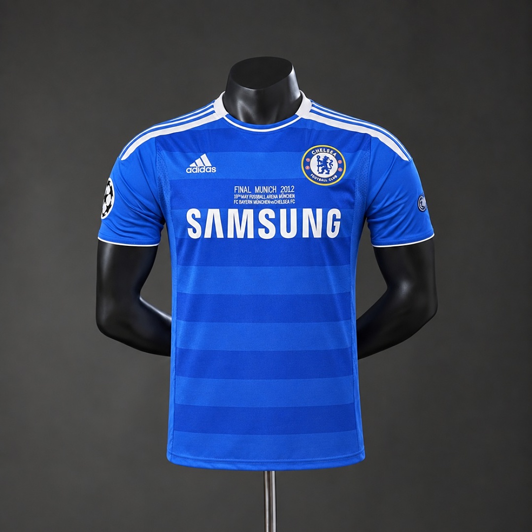 Retrô Chelsea 11/12 Titular Liga dos Campeões Versão jogador Camisa S-XXL, foto 1