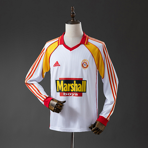 Galatasaray 99/00 Visitante Manga longa Retrô Camisa S-XXL