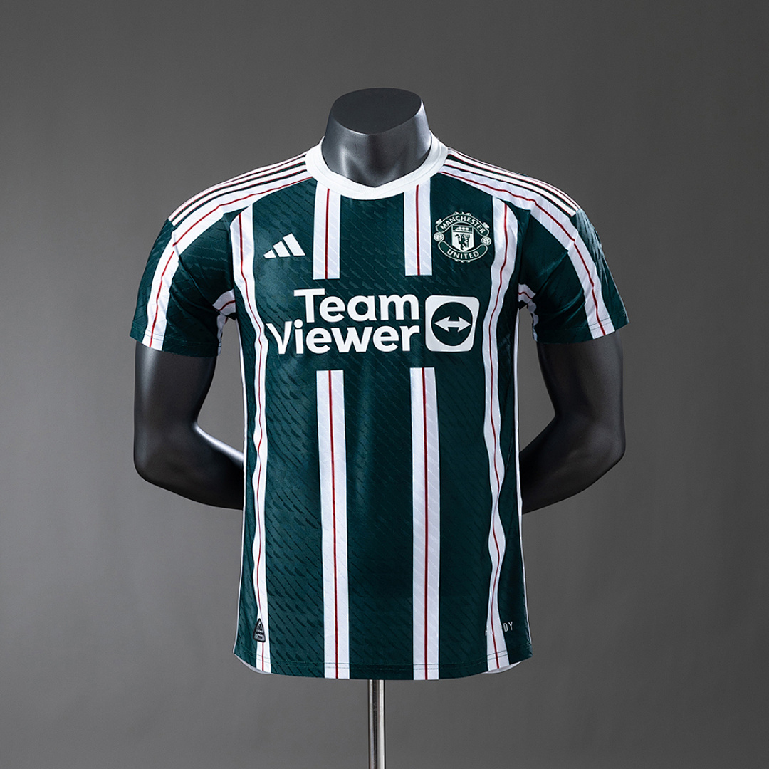 M-U 23/24 Visitante Retrô Versão jogador Camisa S-3XL, foto 1